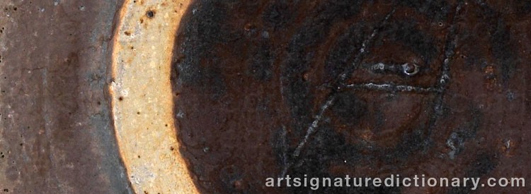 Authentic signature by Toshiko TAKAEZU on  artwork
