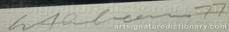Signature by Ivor ABRAHAMS