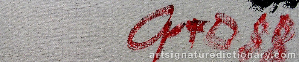 Authentic signature by Serge ARTO on  artwork