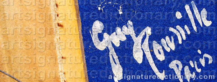 Authentic signature by Guy ROUSSILLE on Painting/Watercolour artwork