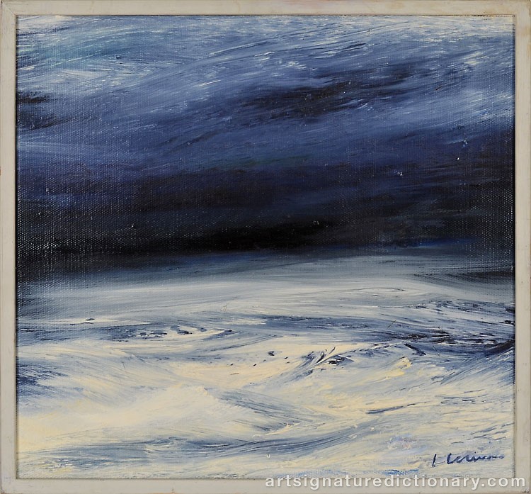 Close-up details showing Lars LERIN signature forgery characteristics