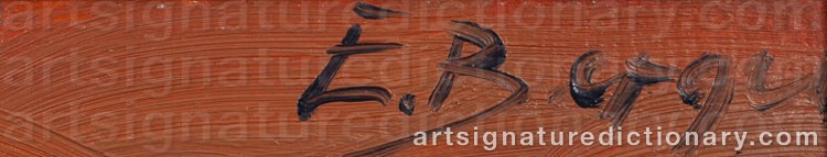 Signature by Einar BERGER