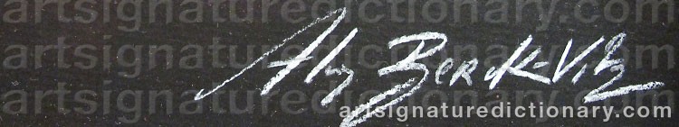 Signature by Alain BERK-VITZ