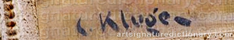 Signature by Constantin KLUGE