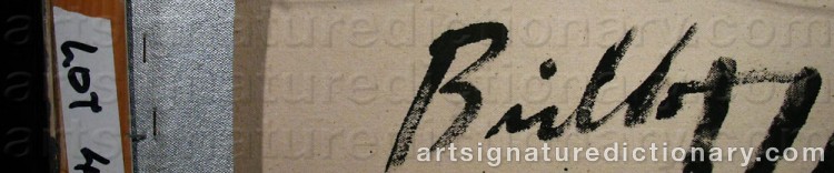 Authentic signature by Mike BIDLO on  artwork