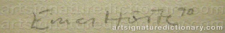 Signature by Einar HÖSTE