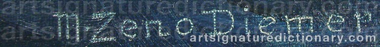 Signature by Michael Zeno DIEMER