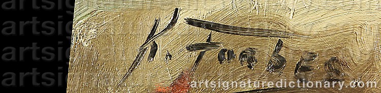 Authentic signature by Kenneth Keith FORBES on  artwork