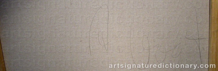 Authentic signature by Alexandra VOGT on Painting/Watercolour artwork