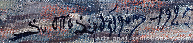 Signature by Sven Otto LINDSTRÖM