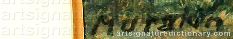 Authentic signature by Ants MURAKIN on artwork