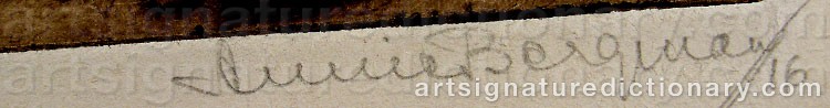 Signature by Annie BERGMAN