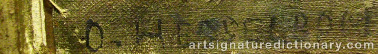 Signature by Otto HESSELBOM