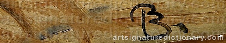 Authentic signature by Peter ROSTRUP BØYESEN on artwork