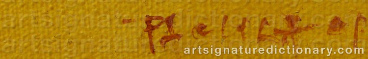 Authentic signature by Pacula KAZIMIERZ on artwork