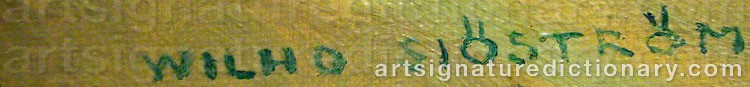 Signature by Wilho SJÖSTRÖM