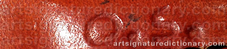 Authentic signature by Olaug SANDÅKER on Other artwork