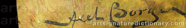Signature by Axel BORG