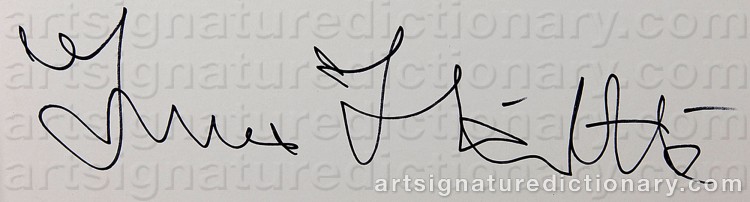 Authentic signature by Ismo HÖLTTÖ on artwork