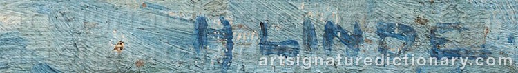 Signature by Hjalmar LINDE
