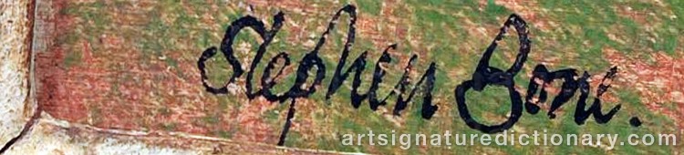 Authentic signature by Stephen BONE on Painting/Watercolour artwork
