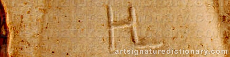 Authentic signature by Hugo LIISBERG on Sculpture artwork