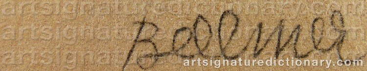 Signature by Hans BELLMER