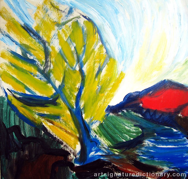 Close-up details showing Karin PARROW signature forgery characteristics