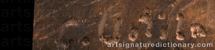 Authentic signature by Gunnar UOTILA on  artwork