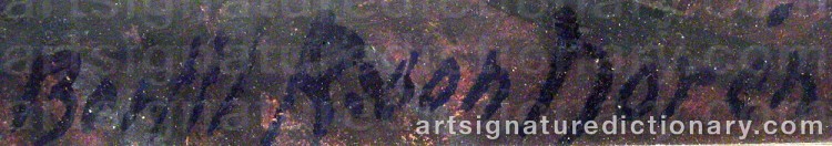Signature by Bertil NORÉN