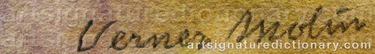 Signature by Verner MOLIN