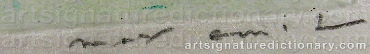 Signature by Max ERNST