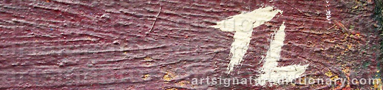 Authentic signature by Tomas LIDÉN on  artwork