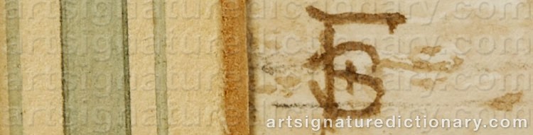 Authentic signature by Myles Birket FOSTER on  artwork