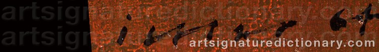 Authentic signature by Josef ISTLER on artwork