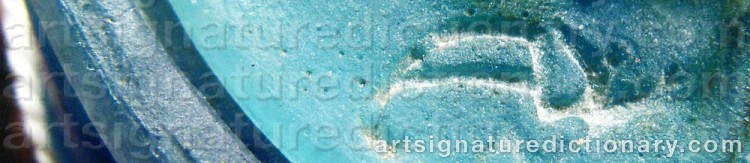 Authentic signature by Amalric WALTER on  artwork