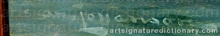 Signature by Arvid JOHANSON
