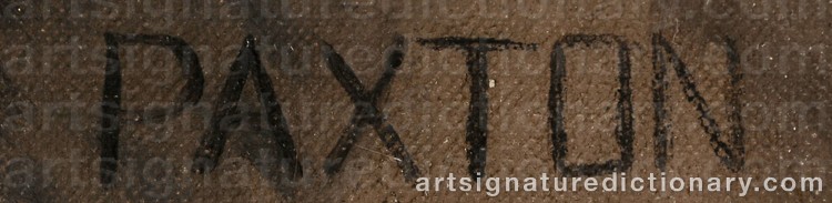 Authentic signature by William Macgregor PAXTON on Painting/Watercolour artwork