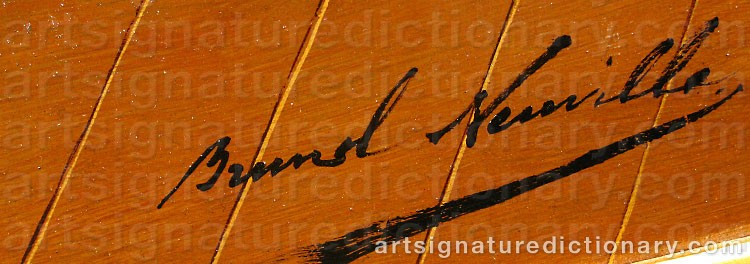 Signature by Alfred Arthur BRUNEL DE NEUVILLE