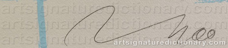 Signature by Jörg IMMENDORFF