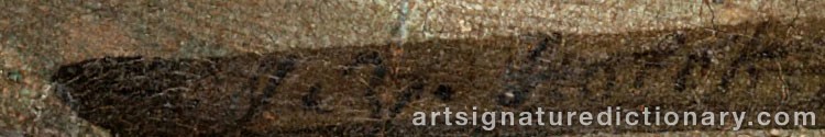 Authentic signature by Abraham Jansz STORCK on artwork
