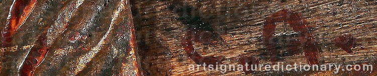 Authentic signature by Carl ANDERSON on  artwork