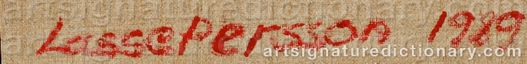 Signature by Lasse PERSSON