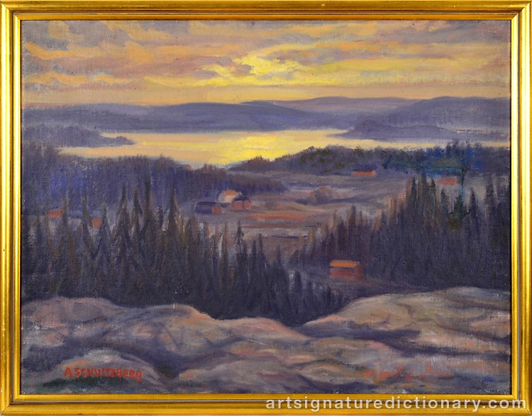 Close-up details showing Anshelm SCHULTZBERG signature forgery characteristics