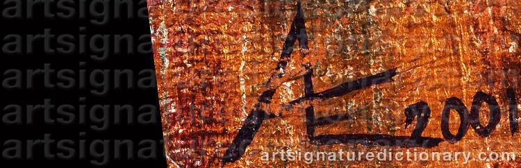 Authentic signature by Abramoba JEKATERINA on  artwork