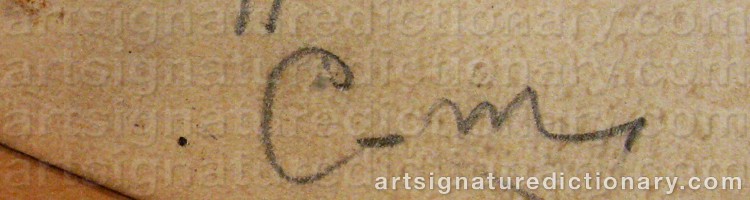 Signature by Gustaf CEDERSTRÖM