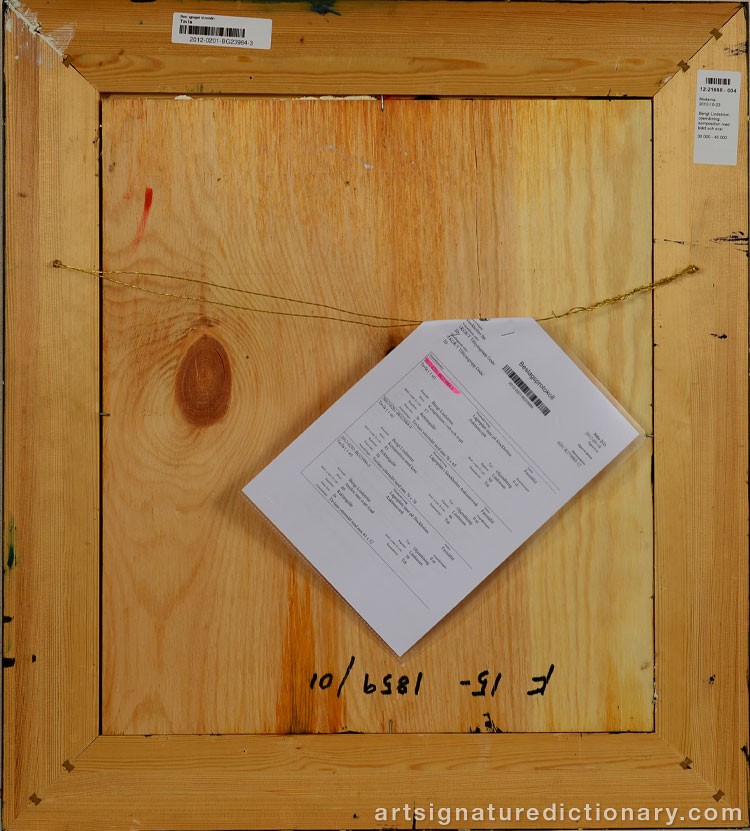 Close-up details showing Bengt LINDSTRÖM signature forgery characteristics