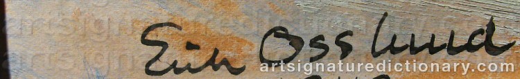 Signature by Erik OSSLUND