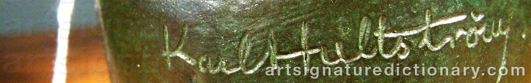 Signature by Karl HULTSTRÖM