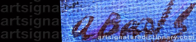 Authentic signature by Antonio Bachs CASTERAN on  artwork